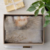 Papier Mousseline Papier de papier de découpage à deux renards (Cadeau)