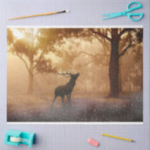 Papier Mousseline Papier de papier de découpage de cerfs forestiers (Artisanat)