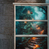 Papier Mousseline Papier de papier de découpage de la maison d'Imagi