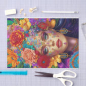 Papier Mousseline Papier de papier de découpage floral moderne (Artisanat)