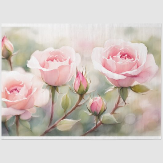 Papier Mousseline Papier de papier de découpage rose (Recto)