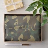 Papier Mousseline Papier de papier de fond Camouflage forestier (Cadeau)