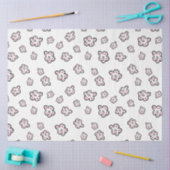 Papier Mousseline papier de papier de motif de fleurs rose (Artisanat)