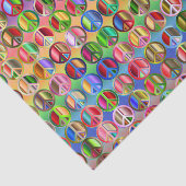 Papier Mousseline Papier de papier de panneau de paix arc-en-ciel (Détail)