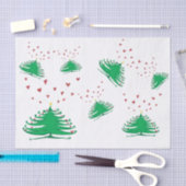 Papier Mousseline Papier de papier de papier de pin de Noël - 15 gsm (Artisanat)