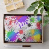 Papier Mousseline Papier de papier de papier Motif de peinture (Cadeau)