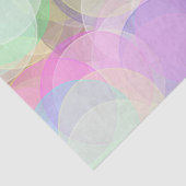 Papier Mousseline papier de papier de tissu aux cercles pastel (Détail)