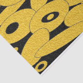 Papier Mousseline Papier de papier de tissu Black and Gold Buble Orb (Détail)