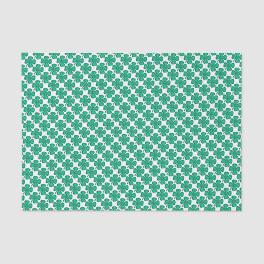 Papier Mousseline Papier de papier de tissu de Clover irlandais Luck (Recto)