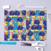 Papier Mousseline Papier de papier de tissu décoratif bébé premier a (Artisanat)