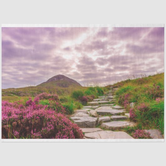 Papier Mousseline Papier de papier de tissu pittoresque Irlande (Recto)