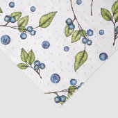 Papier Mousseline Papier de papier de tissus à bleuets frais (Détail)