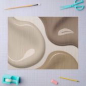 Papier Mousseline Papier de papier de tissus dans un graphique abstr (Artisanat)