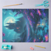 Papier Mousseline Papier de papier de tissus de château de libellule (Artisanat)