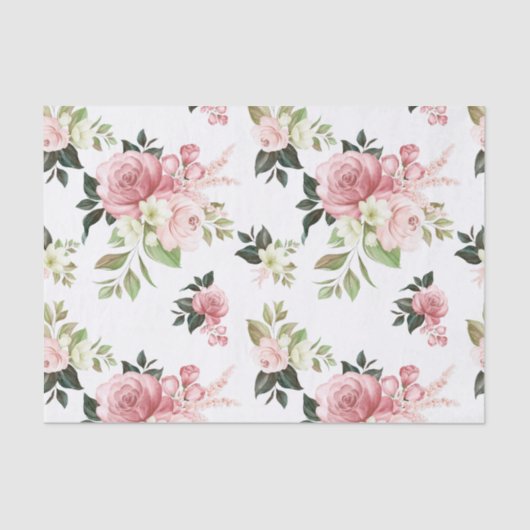 Papier Mousseline Papier de papier de tissus de couleur rose (Recto)