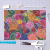 Papier Mousseline Papier de papier de tissus floraux Pop de couleur (Artisanat)