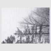 Papier Mousseline Papier de papier de tissus recouvert de neige (Recto)