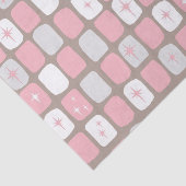 Papier Mousseline Papier de papier de tissus Retro Rose Starburts (Détail)