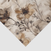 Papier Mousseline Papier de papier découpage Fleur sauvage Sepia (Détail)