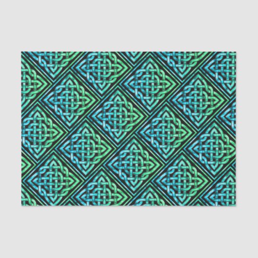 Papier Mousseline Papier de papier Motif à noeud celtique (Recto)