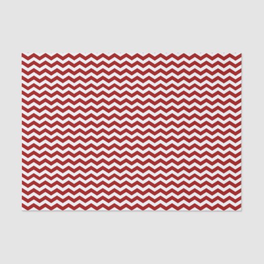 Papier Mousseline Papier de papier Motif Chevron rouge et blanc (Recto)