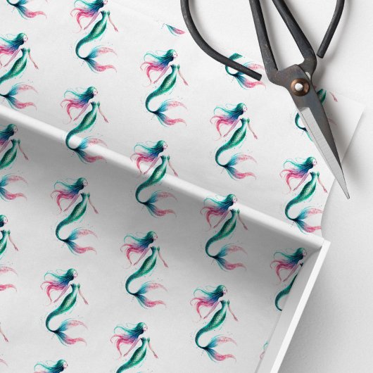 Papier Mousseline Papier de papier Motif de sirène