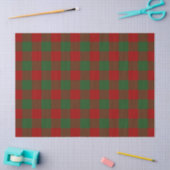 Papier Mousseline Papier de papier Motif rouge et vert En vichy (Artisanat)