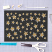 Papier Mousseline Papier de papier papier à neige étoile or argent N (Artisanat)