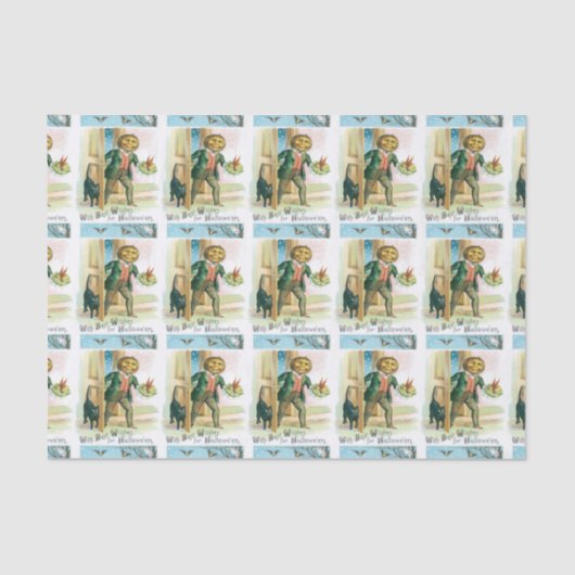 Papier Mousseline Papier de papier pour homme citrouille (Recto)