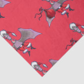 Papier Mousseline Papier de papier rouge père Noël Bat (Détail)