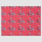 Papier Mousseline Papier de papier rouge père Noël Bat (Recto)