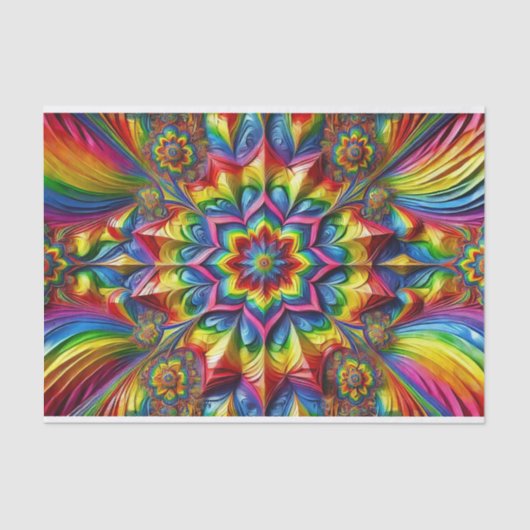 Papier Mousseline Papier de papier tissu avec design de couleurs LGB (Recto)