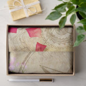 Papier Mousseline Papier de papier tissu de découpage de fleurs éphé (Cadeau)