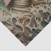 Papier Mousseline Papier de papier tissu de découpage de truites en  (Détail)