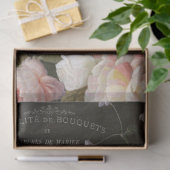 Papier Mousseline Papier de papier tissu de découpage floral foncé (Cadeau)