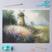 Papier Mousseline Papier de papier tissu de moulin à vent rustique (Artisanat)