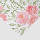 Papier Mousseline Papier de papier tissu Motif Watercolor Peony (Détail)