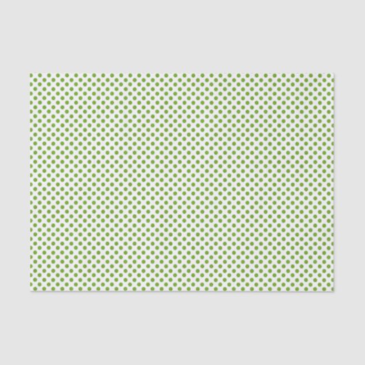 Papier Mousseline Papier de papier tissu Polka Glitka Vert (Recto)