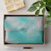 Papier Mousseline Papier de papier Tissu Pretty Rose and Blue Design (Cadeau)