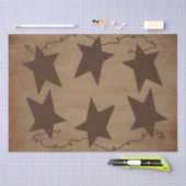 Papier Mousseline Papier de papier tissu Rusty Stars (Artisanat)