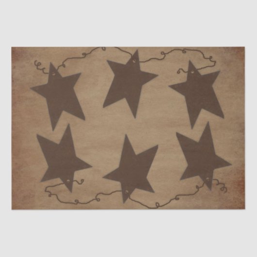 Papier Mousseline Papier de papier tissu Rusty Stars (Recto)