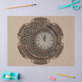 Papier Mousseline papier de tissu à horloge steampunk (Artisanat)