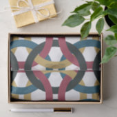 Papier Mousseline Papier de tissu à noeuds de cercle rétro (Cadeau)