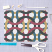 Papier Mousseline Papier de tissu à noeuds de cercle rétro (Artisanat)