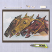 Papier Mousseline papier de tissu à trois chevaux (Artisanat)