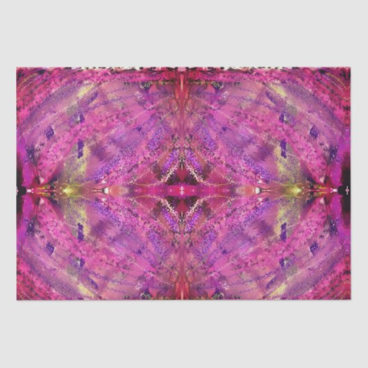 Papier Mousseline Papier de tissu abstrait rose et violet (Recto)