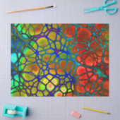 Papier Mousseline papier de tissu arc-en-ciel (Artisanat)