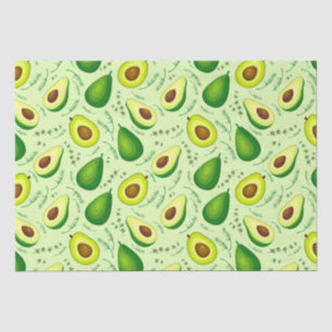 Papier Mousseline Papier de tissu Avocado