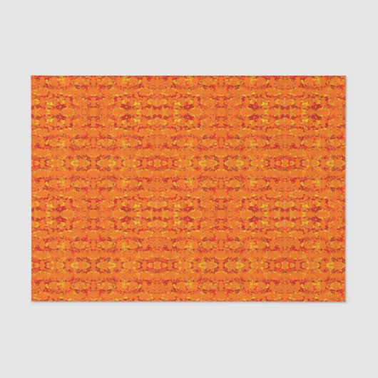 Papier Mousseline Papier de tissu Aztek Orange (Recto)