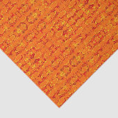 Papier Mousseline Papier de tissu Aztek Orange (Détail)